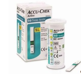 Fita Para Glicose Accu-Chek Active - 50 Tiras  - Roche